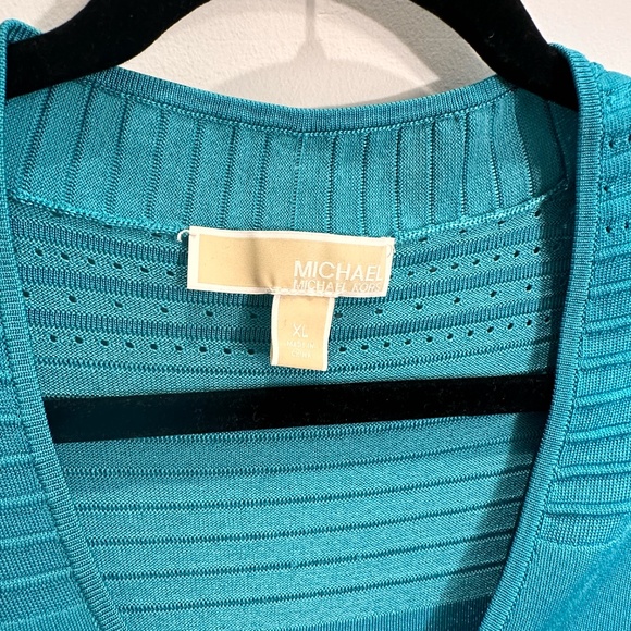 MICHEAL KORS DRESS, BLUE TURQUOISE SZ XL - Picture 3 of 5